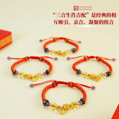 925銀手鍊 【司徒法正】手工新品三合生肖手繩丨十二生肖流年